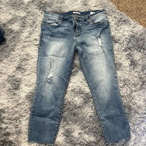Distressed jeans